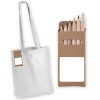 Colour In Long Handle Calico Bags